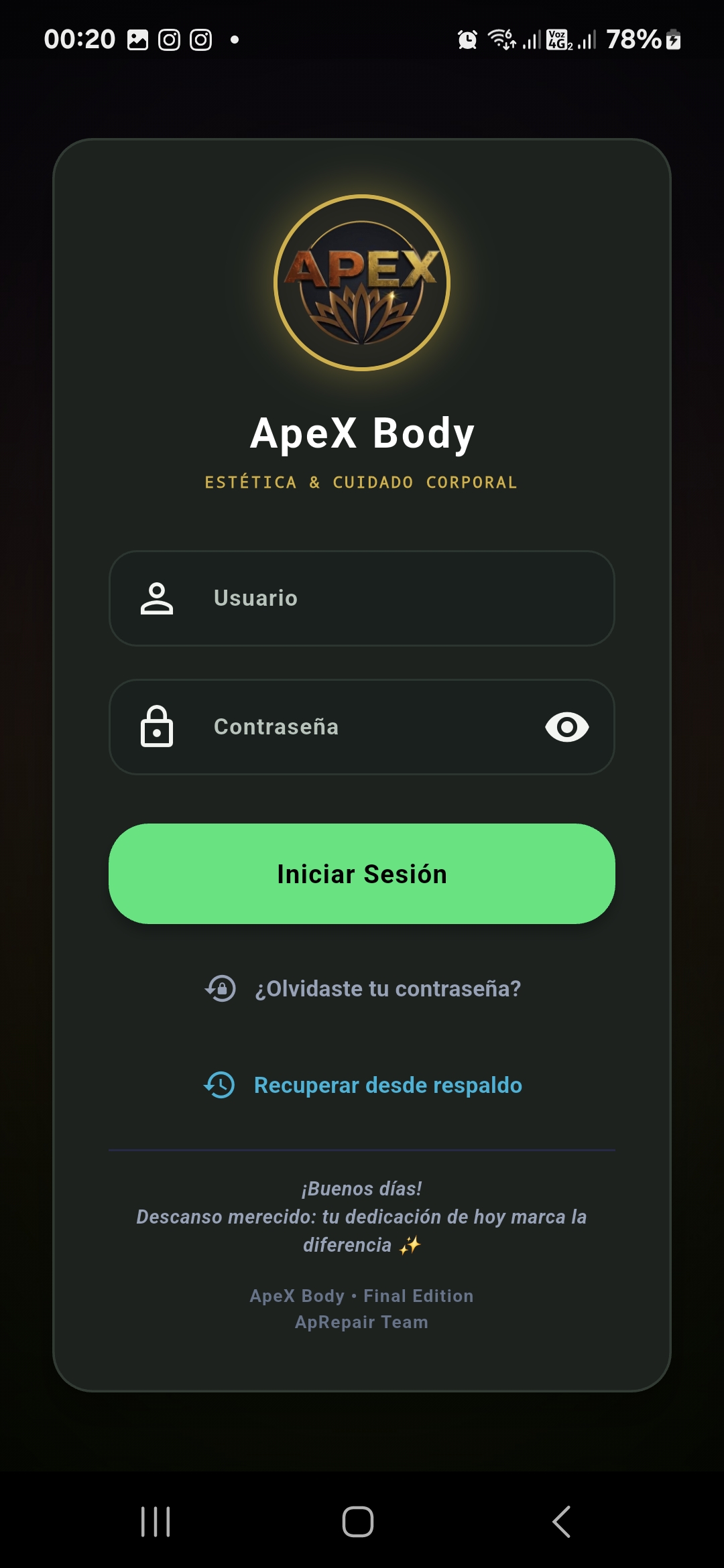 Captura ApeX Body